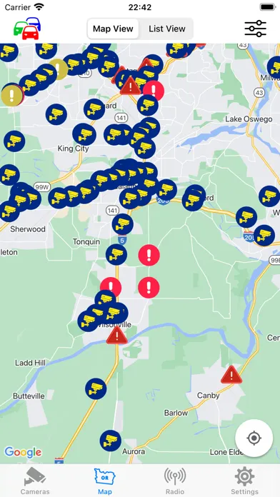 Oregon Road and Traffic Cams 스크린샷