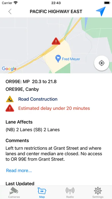 Oregon Road and Traffic Cams 스크린샷