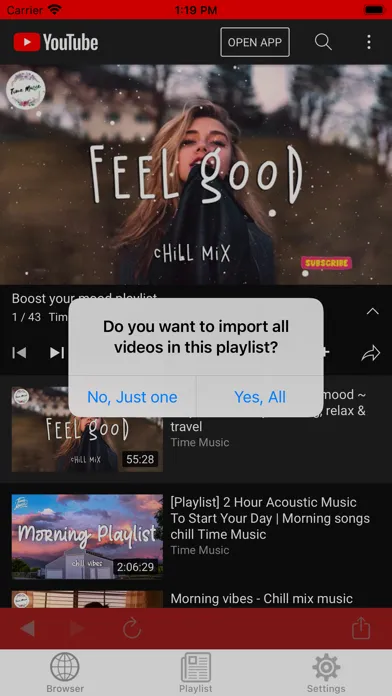 Capturas de tela do Player & Playlist for Youtube