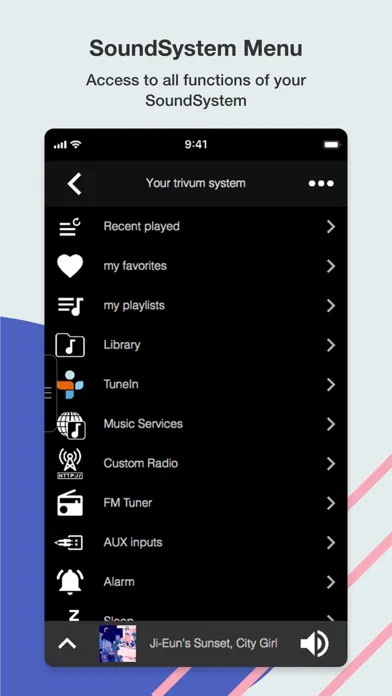 Capturas de tela do trivum app - V8 and V9 Systems