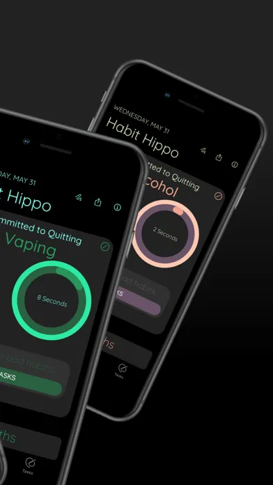 Capturas de tela do Habit Hippo • Quit Addictions