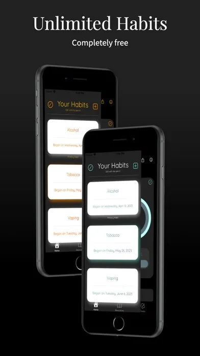 Capturas de tela do Habit Hippo • Quit Addictions