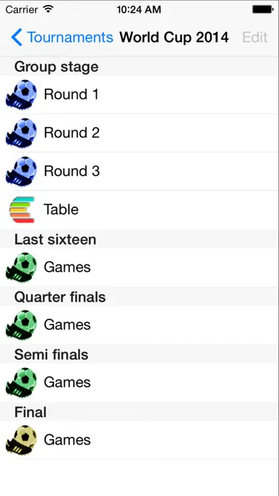 ภาพหน้าจอของ Tournament Soccer