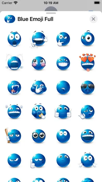 Blue Emoji Screenshots