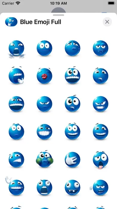 Blue Emoji Screenshots