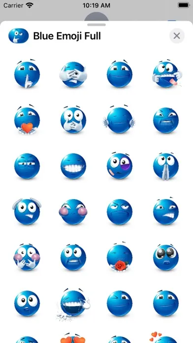 Blue Emoji Screenshots