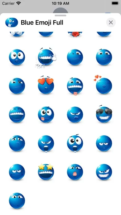 Blue Emoji Screenshots