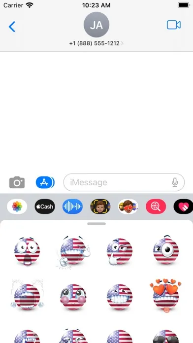 USA Flag Emoji Screenshots