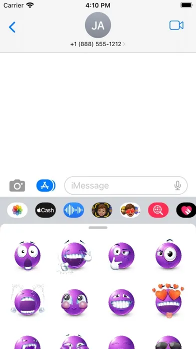 Purple Emoji Screenshots