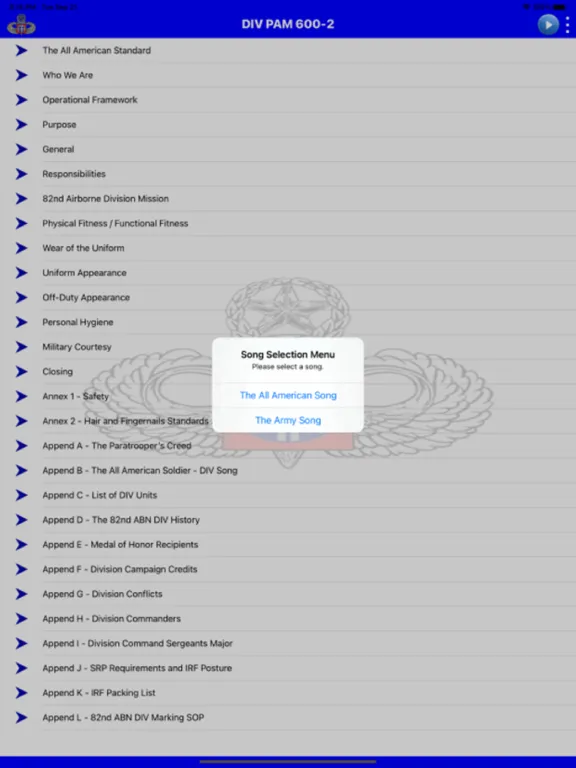 تصاویر 82 Airborne Division Pam 600-2 iPad 