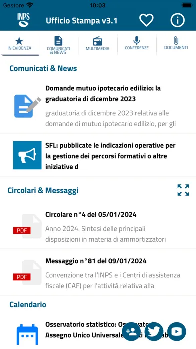 INPS Ufficio Stampa سکرین شاٹس