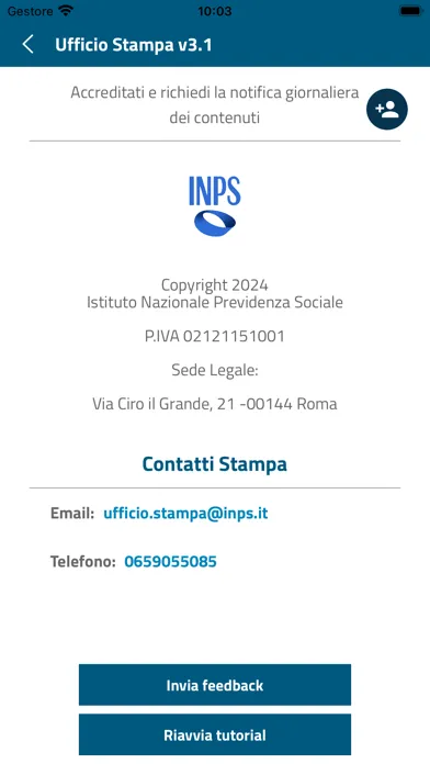 INPS Ufficio Stampa سکرین شاٹس