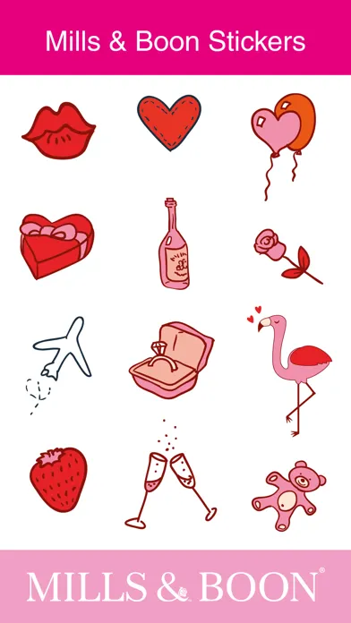 Mills & Boon Happy Ever After iMessage Stickers Screenshots