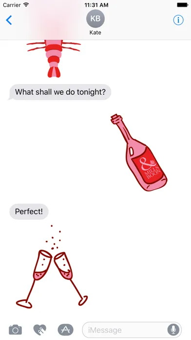 Mills & Boon Happy Ever After iMessage Stickers Screenshots