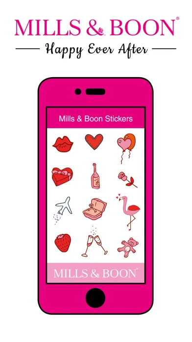 Mills & Boon Happy Ever After iMessage Stickers Screenshots