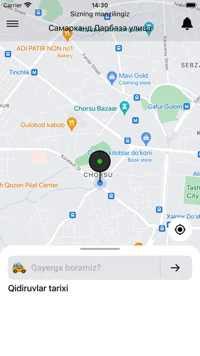 Tangkapan skrin Express Taxi