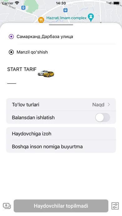 Tangkapan skrin Express Taxi