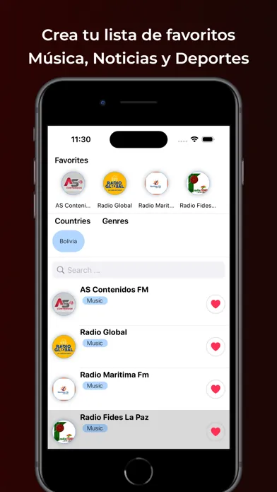 Emisoras de radio Bolivianas 스크린샷