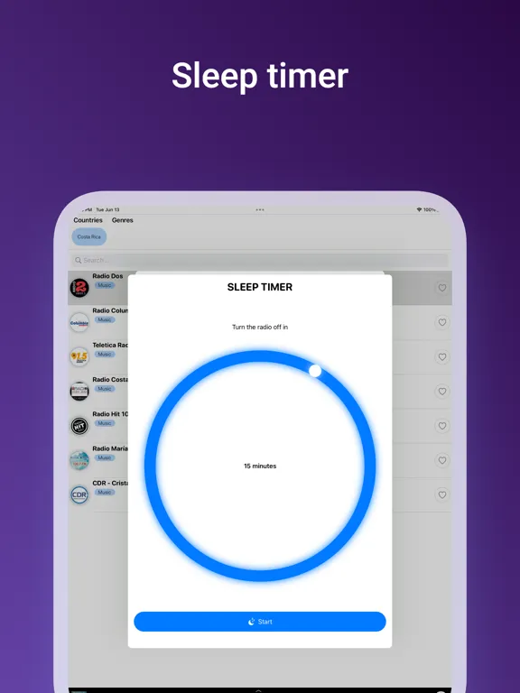 Costa Rica Estaciones de radio iPad 应用截图