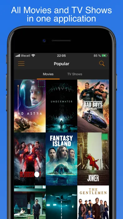Capturas de tela do My Movies & TV Shows Watchlist