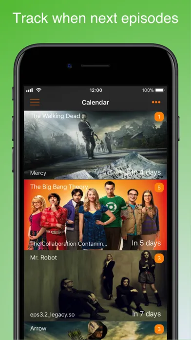 Capturas de tela do My Movies & TV Shows Watchlist