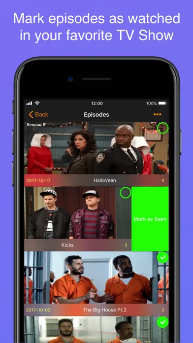 Capturas de tela do My Movies & TV Shows Watchlist