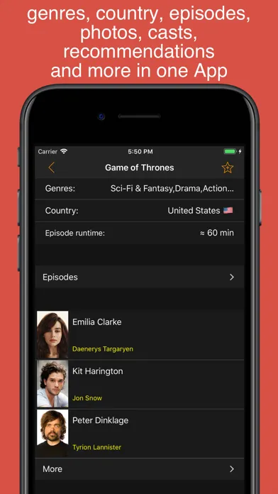 Capturas de tela do My Movies & TV Shows Watchlist