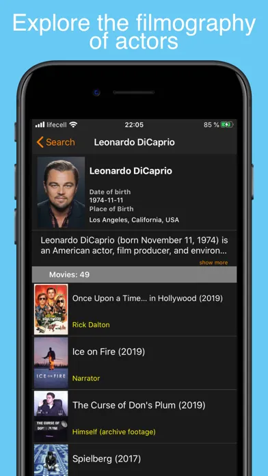 Capturas de tela do My Movies & TV Shows Watchlist