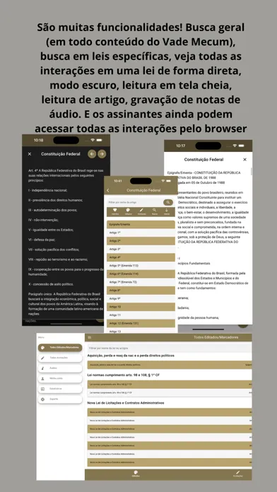 Screenshot di Vade Mecum Lite Direito Brasil