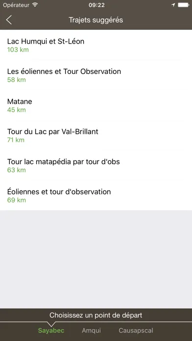 Ảnh chụp màn hình của Club VTT de La Matapédia
