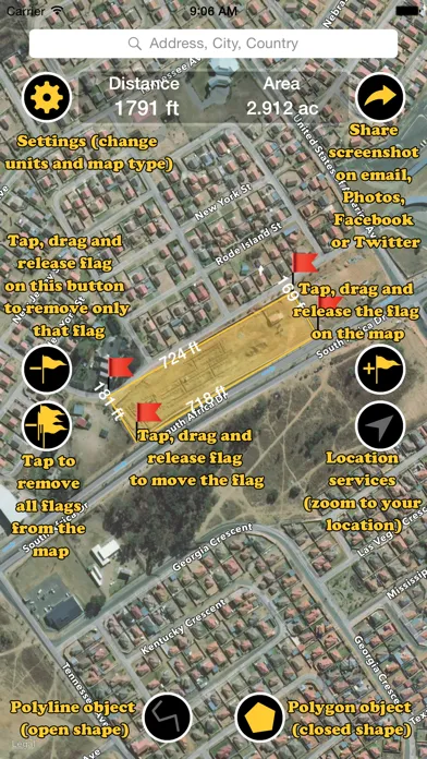Captures d'écran de Planimeter PRO