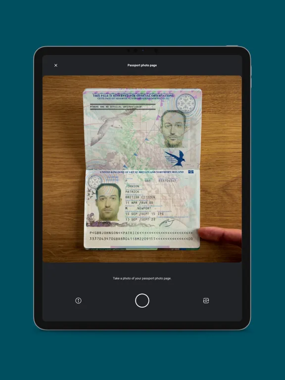 ภาพหน้าจอของ Verify people/Identify fraud iPad 