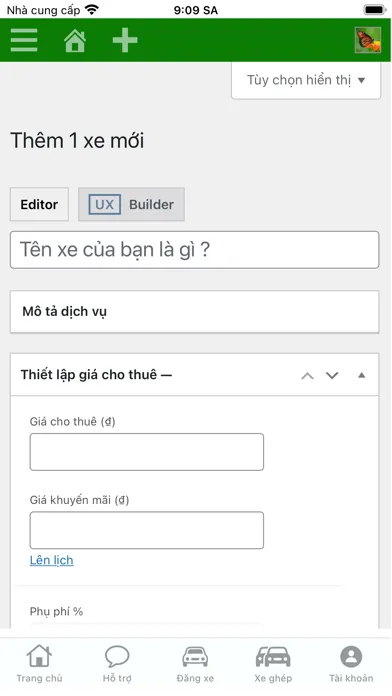 Screenshot di Thuê xe tự lái - Thuê là mê