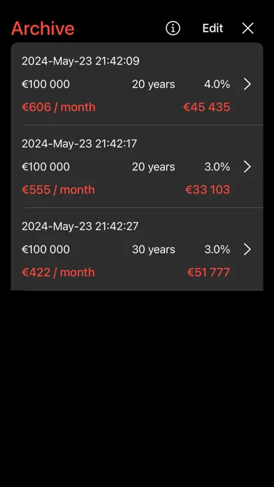 Zrzuty ekranu MTG Mortgage Calculator