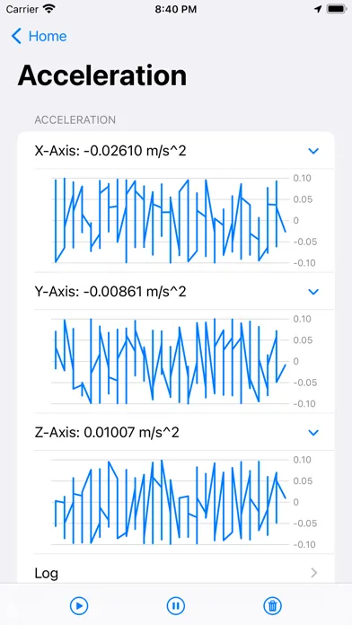 Zrzuty ekranu Sensor-App