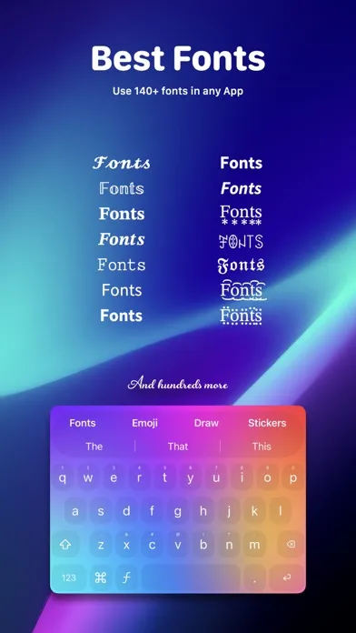 صور Fonts Keyboard AI