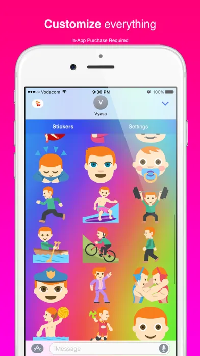 Redhead Emoji Stickers for iMessage स्क्रीनशॉट