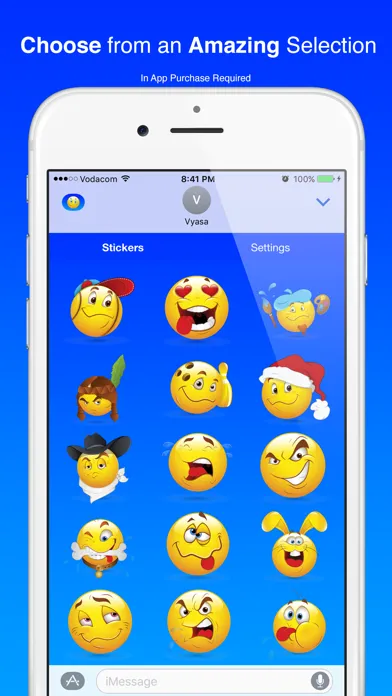 Cool Smiley Sticker Emoji for iMessage Screenshots