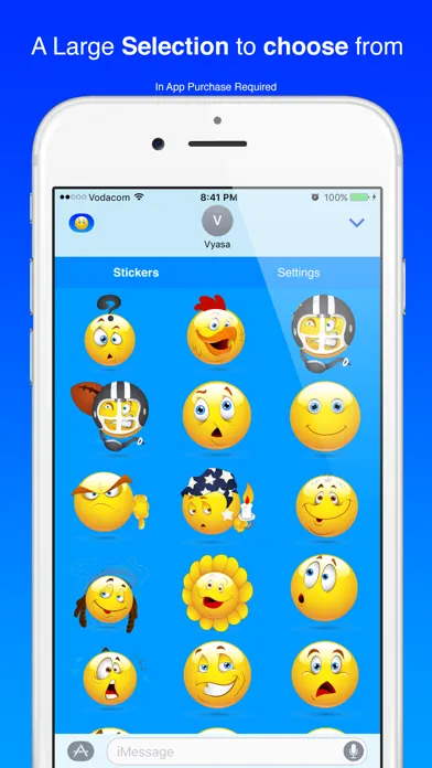 Cool Smiley Sticker Emoji for iMessage Screenshots