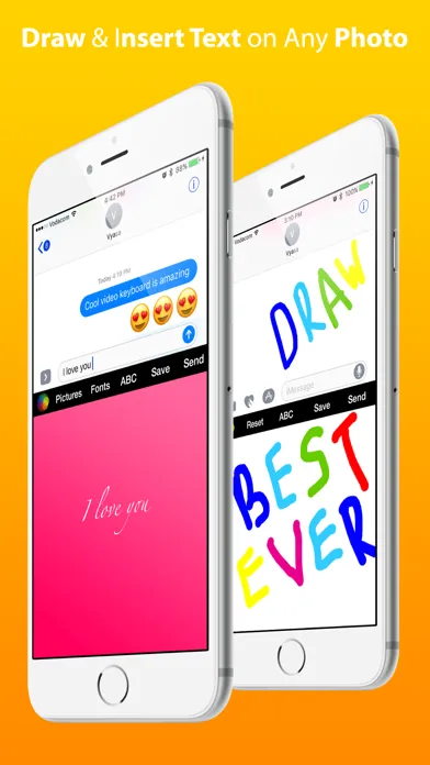 Cool Video Keyboard - Custom Emoji & Rainbow Theme Screenshots