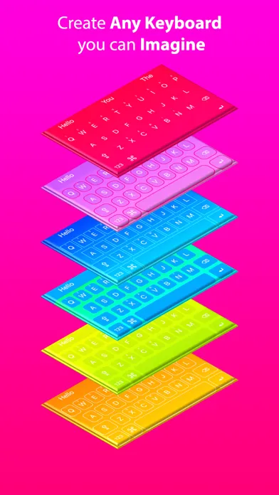 Cool Video Keyboard - Custom Emoji & Rainbow Theme Screenshots