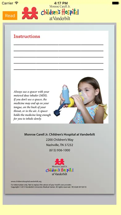 Capturas de pantalla de AsthmaHelp