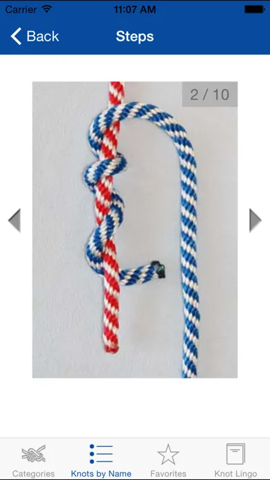 ภาพหน้าจอของ Knot Guide