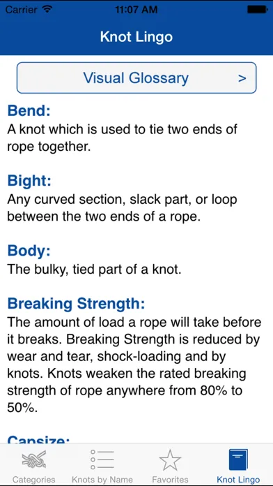 ภาพหน้าจอของ Knot Guide