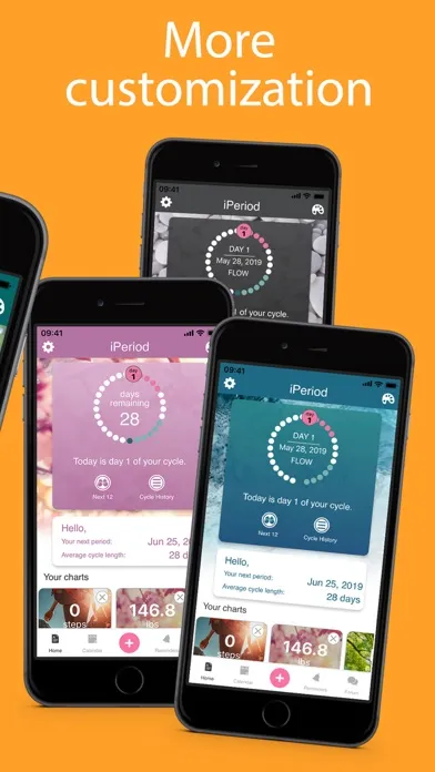 تصاویر iPeriod Period Tracker +