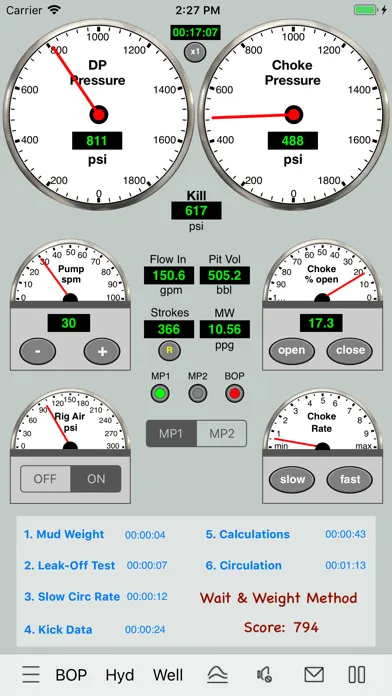 Wait and Weight Simulator سکرین شاٹس