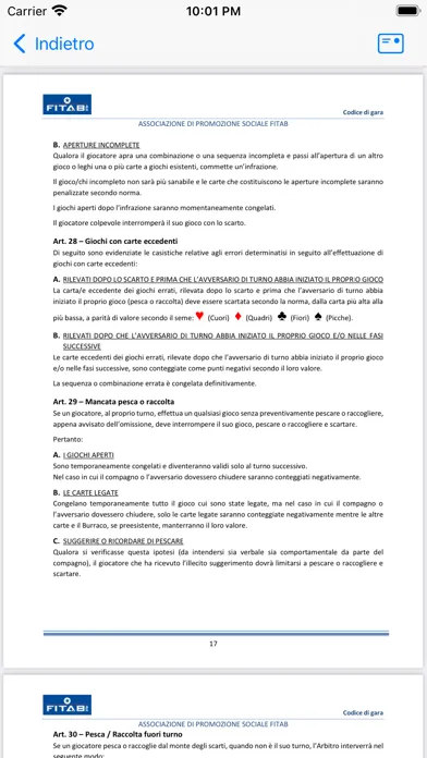 Codice di Gara Burraco Light應用截圖