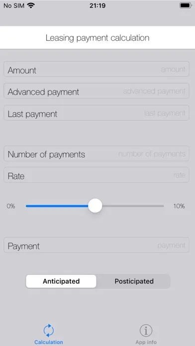 Leasing Calculators Ekran Görüntüleri