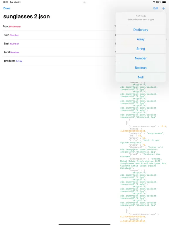 JSONEditor - JSON Viewer iPad  Screenshots