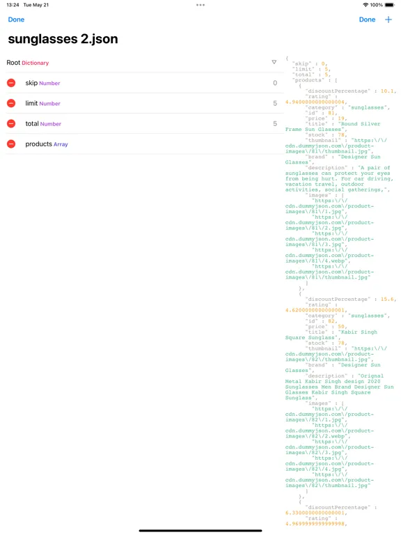 JSONEditor - JSON Viewer iPad  Screenshots